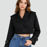 Zelia – Trench corto con cintura – 4