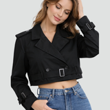 Zelia – Trench corto con cintura – 5