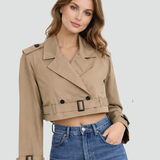 Zelia – Trench corto con cintura – 7