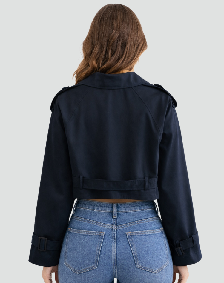 Zelia – Trench corto con cintura – 9